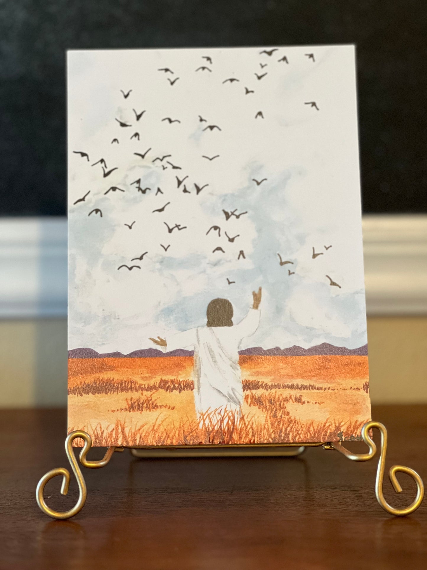 Birds Of The Air Watercolor Print