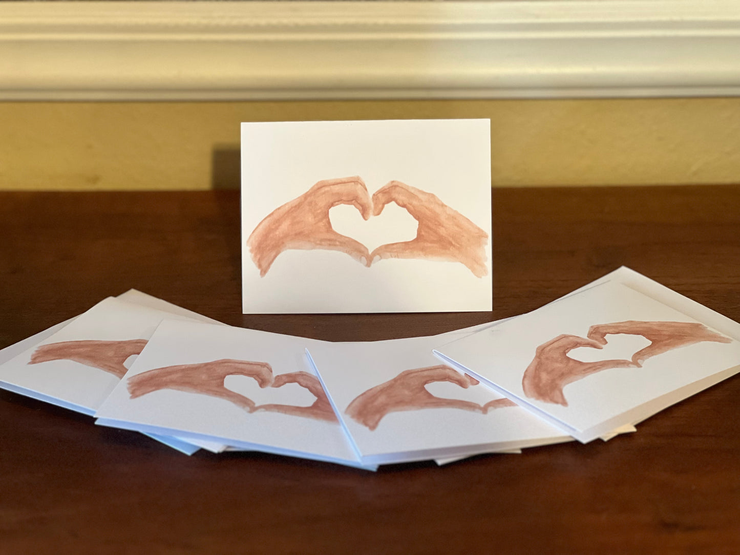 Heart Hands Stationary Set