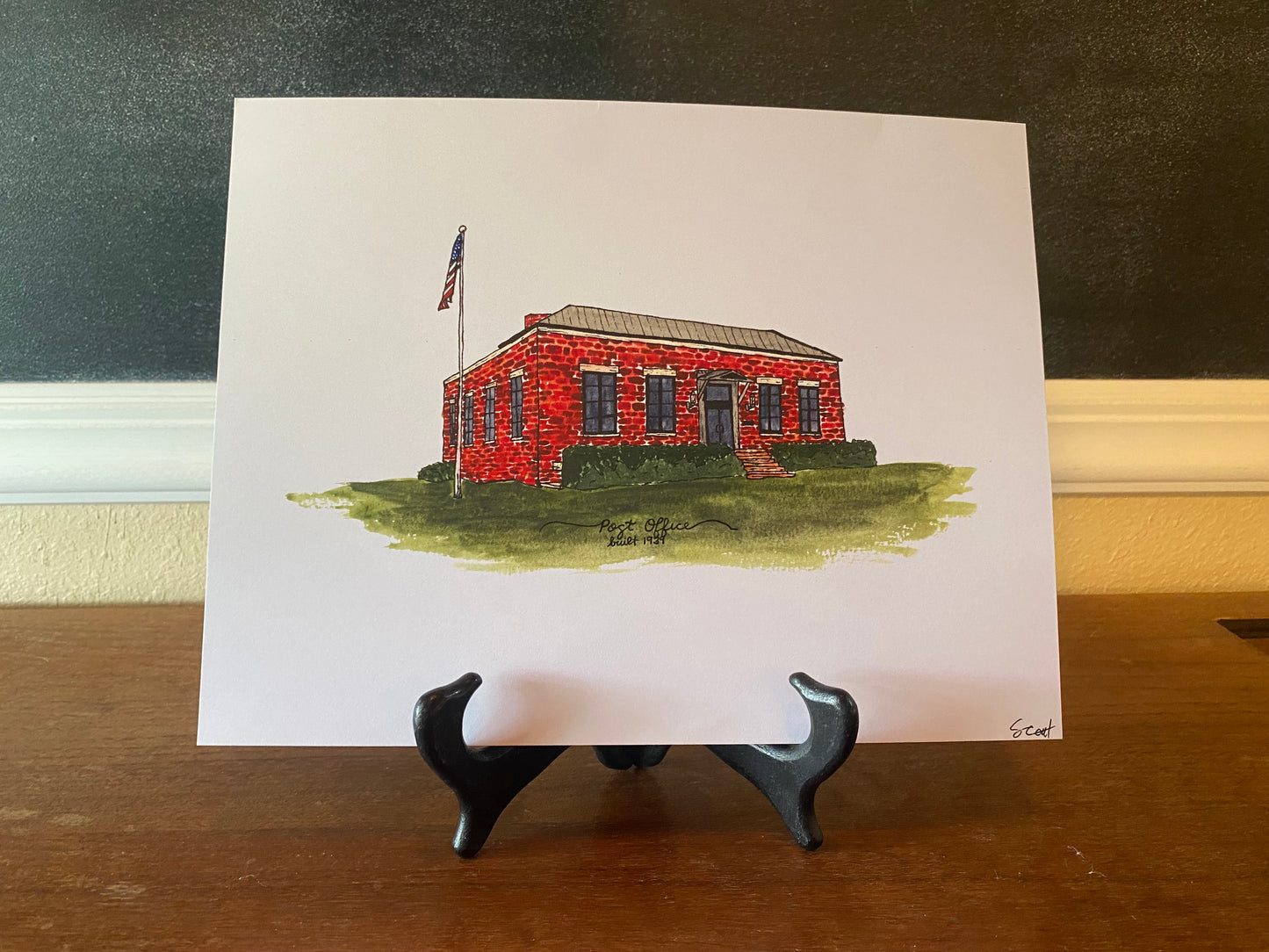 Historical Decatur, Texas Post Office Print