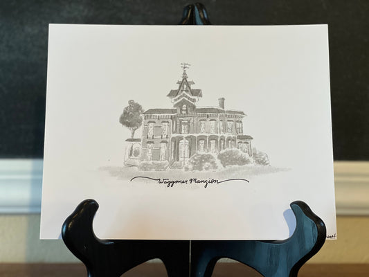 Historical Waggoner Mansion Print