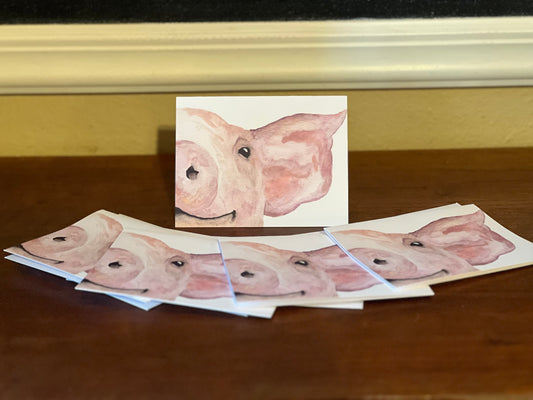 Pink Piggy Stationary Set
