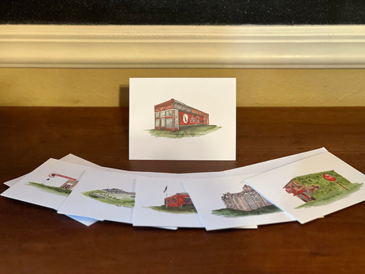 Decatur, Texas Historical Buildings Stationary Set