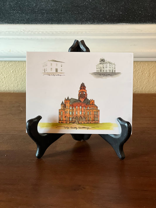 Collage of Historical Wise County Courthouses Postcard