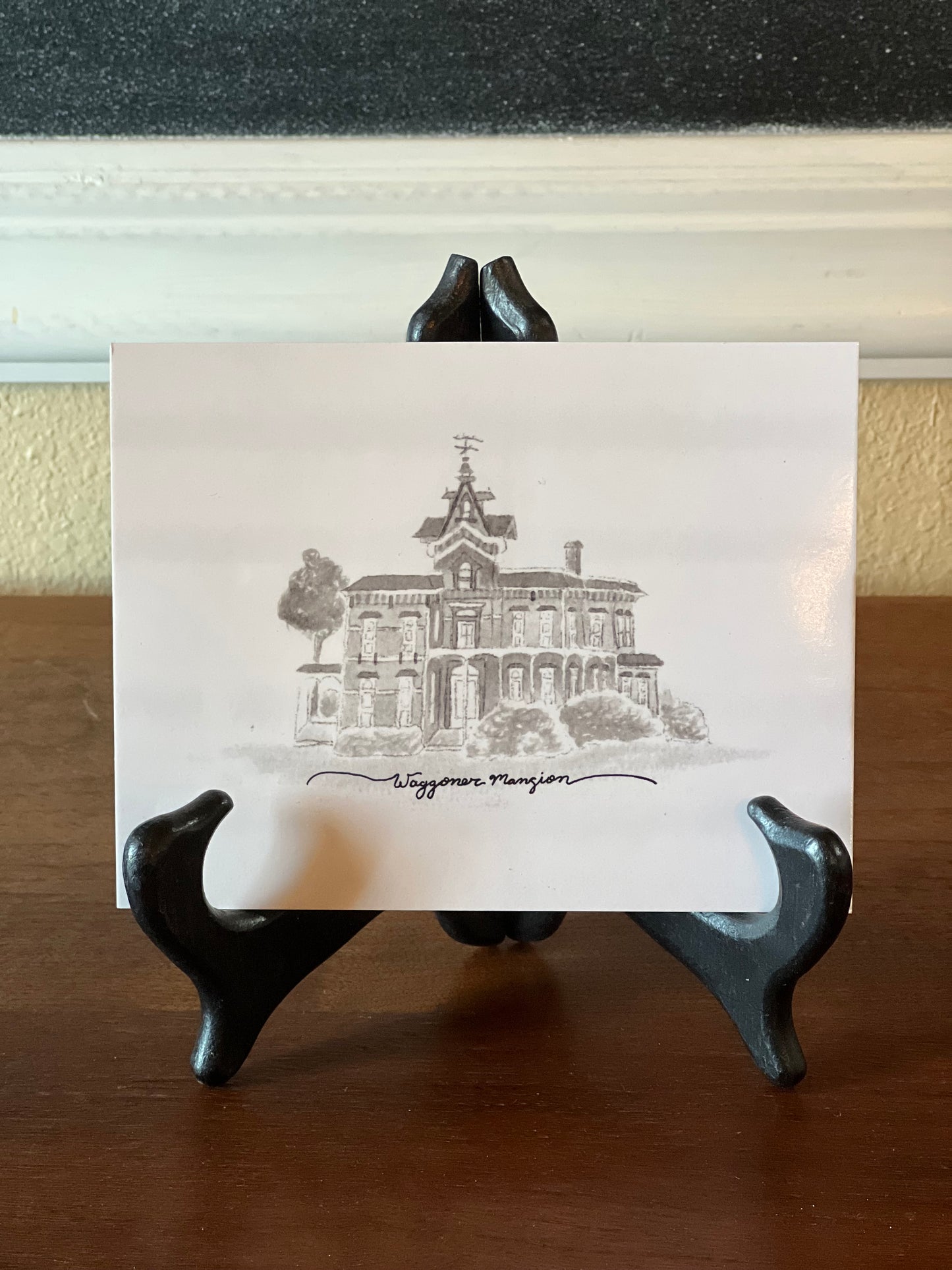 Historical Waggoner Mansion Postcard