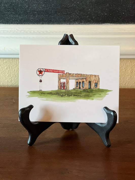 Historical Petrified Wood Station Postcard