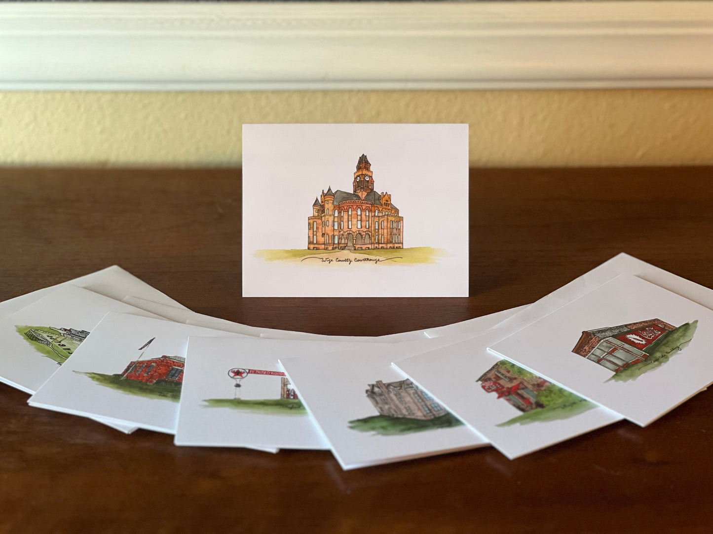 Decatur, Texas Historical Buildings Stationary Set