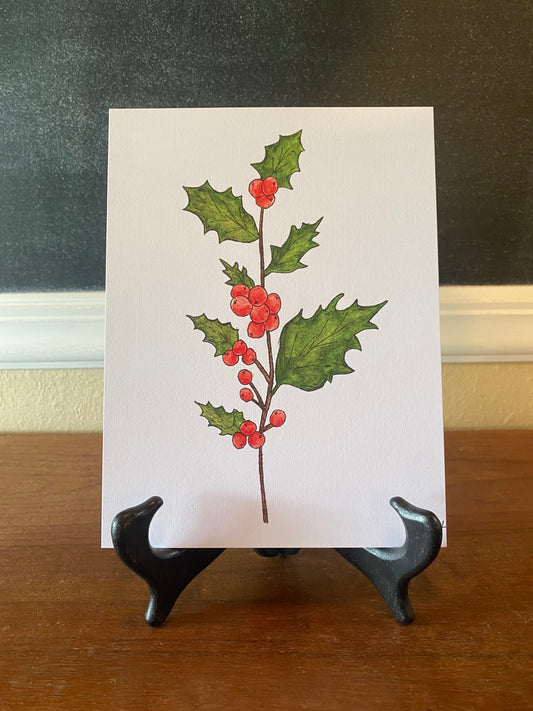 December/Holly Berry Birth Month Flower Print