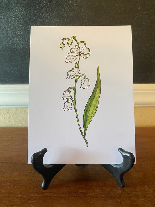 May/Lily-Of-The-Valley Birth Month Flower Print