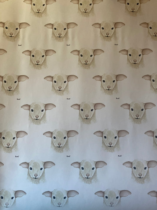 Watercolor Lamb Wrapping Paper